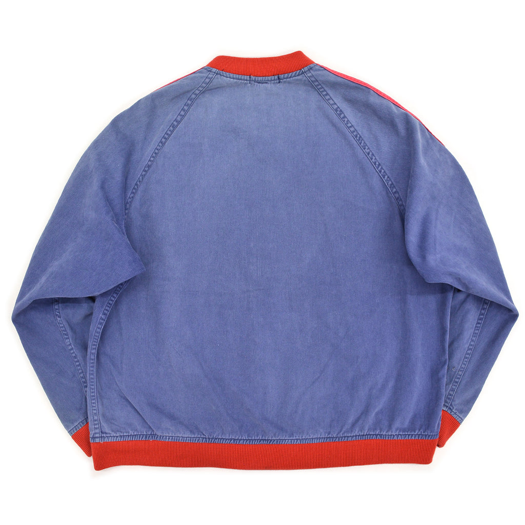 1970s BROOKS BROTHERS LINED COTTON ZIP-UP JACKET ... XL