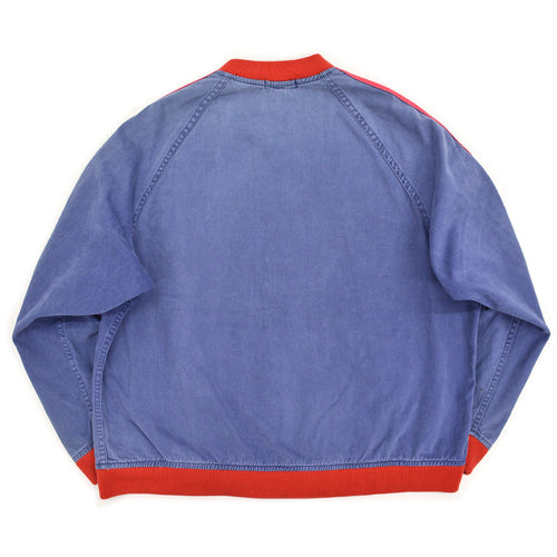 1970s BROOKS BROTHERS LINED COTTON ZIP-UP JACKET ... XL