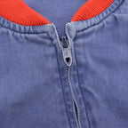 1970s BROOKS BROTHERS LINED COTTON ZIP-UP JACKET ... XL