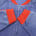 1970s BROOKS BROTHERS LINED COTTON ZIP-UP JACKET ... XL