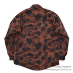 1980's GANDER MOUNTAIN BROWN DUCK HUNTER CAMO CHAMOIS SHIRT ... M