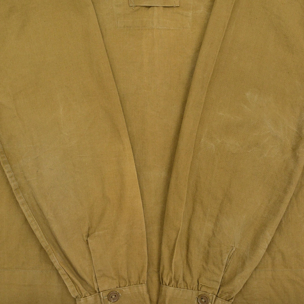 c.1930s BROWN COTTON PULLOVER JACKET / SAILOR COLLAR ...