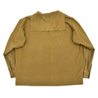 c.1930s BROWN COTTON PULLOVER JACKET / SAILOR COLLAR ...