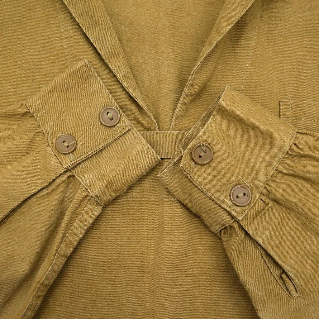 c.1930s BROWN COTTON PULLOVER JACKET / SAILOR COLLAR ...