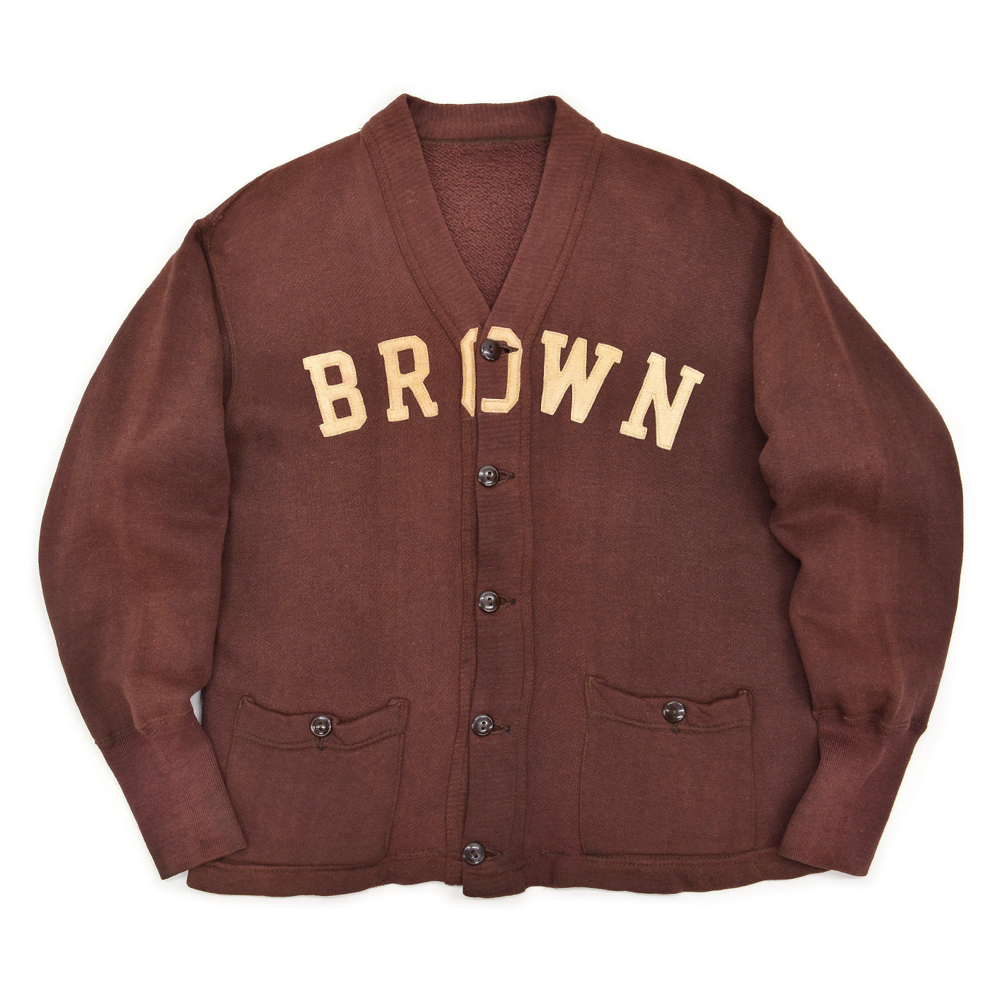 1940s BROWN UNIVERSITY SWEAT CARDIGAN / EXTREMELY RARE ...