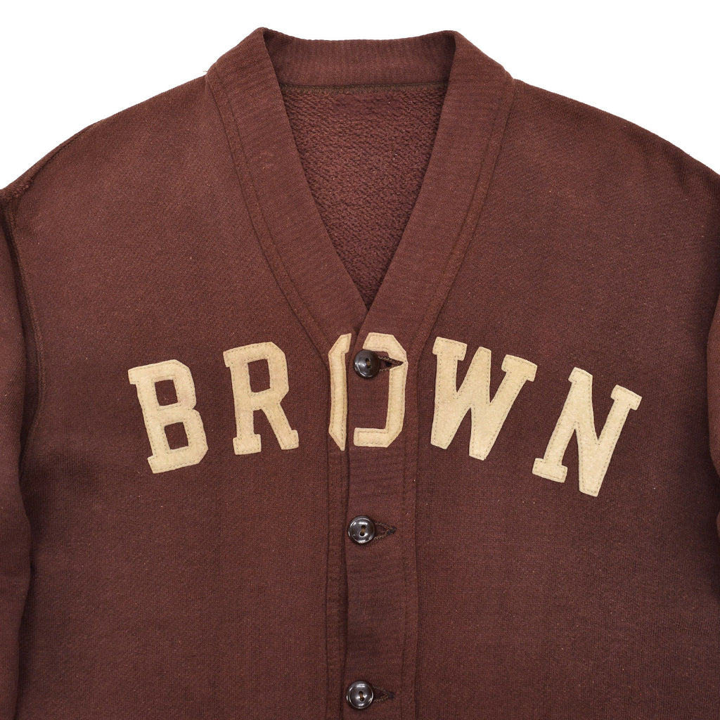 1940s BROWN UNIVERSITY SWEAT CARDIGAN / EXTREMELY RARE ...