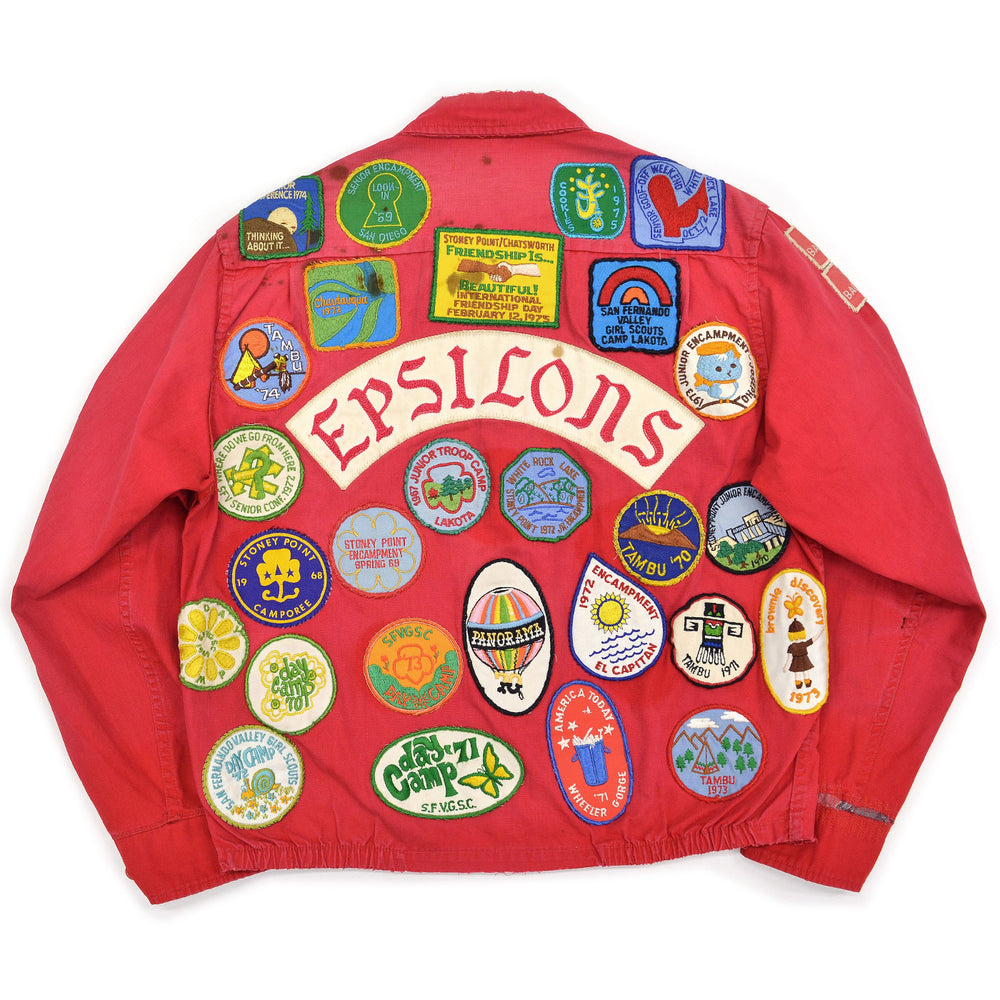 60's~ BOY SCOUT OFFICIAL JACKET / FULLY PATCHED ... M