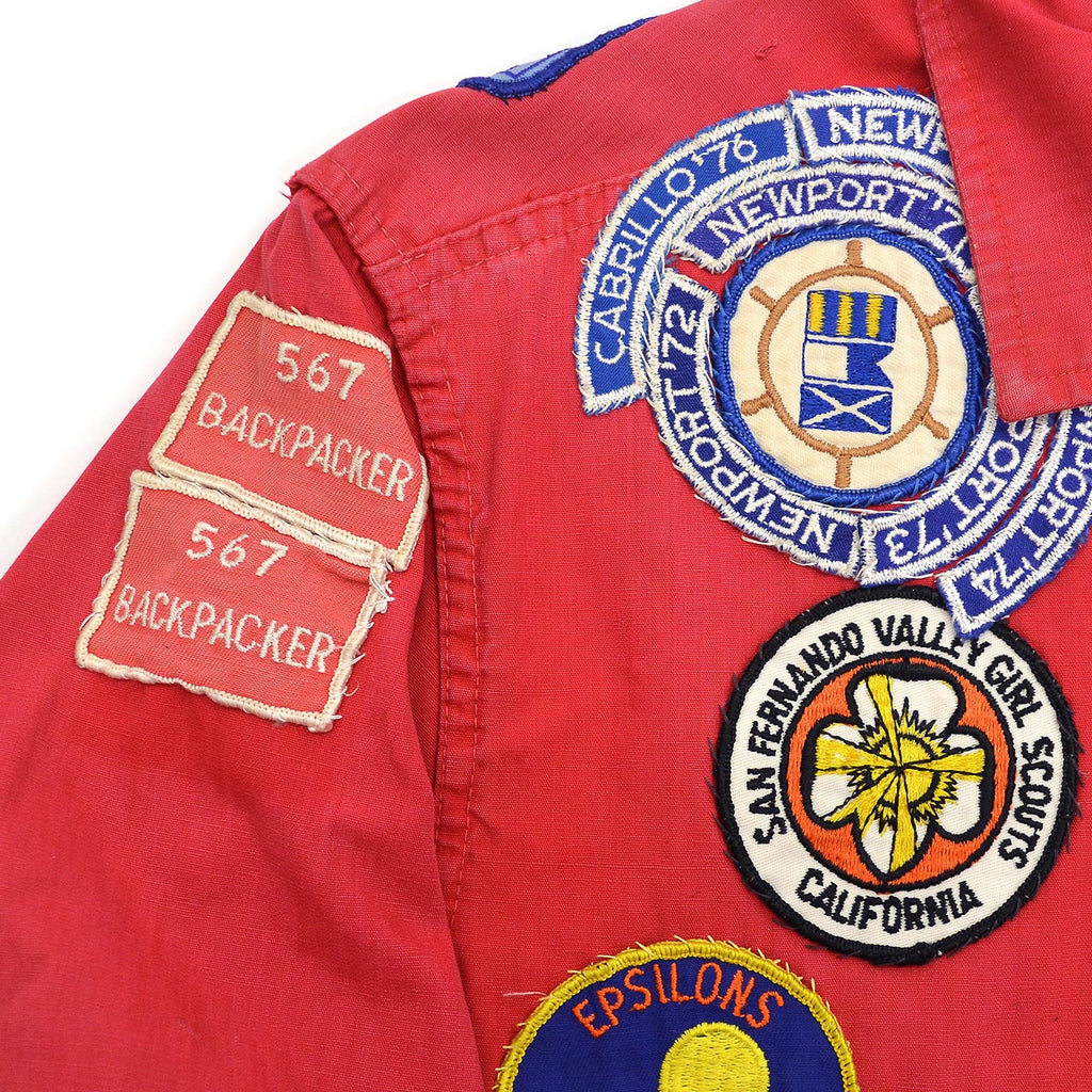 60's~ BOY SCOUT OFFICIAL JACKET / FULLY PATCHED ... M