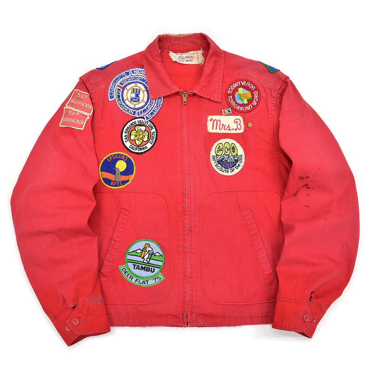 60's~ BOY SCOUT OFFICIAL JACKET / FULLY PATCHED ... M