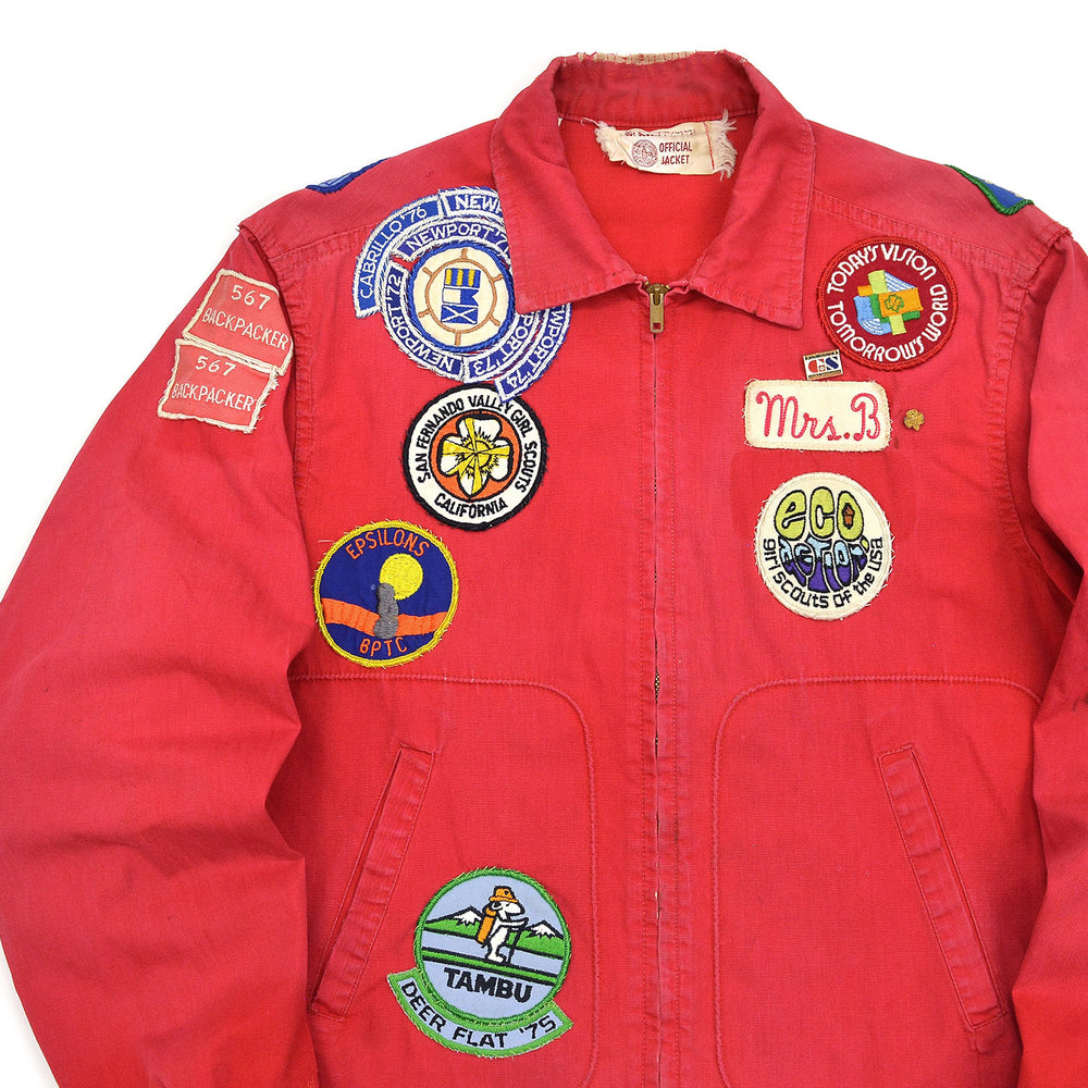 60's~ BOY SCOUT OFFICIAL JACKET / FULLY PATCHED ... M