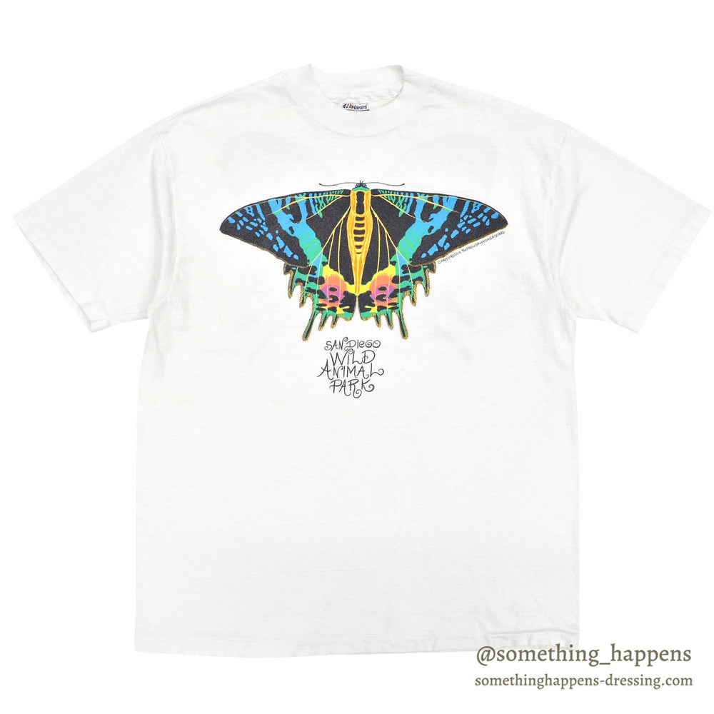 1990's HANES Sunset Moth Artwork T-shirt ... L