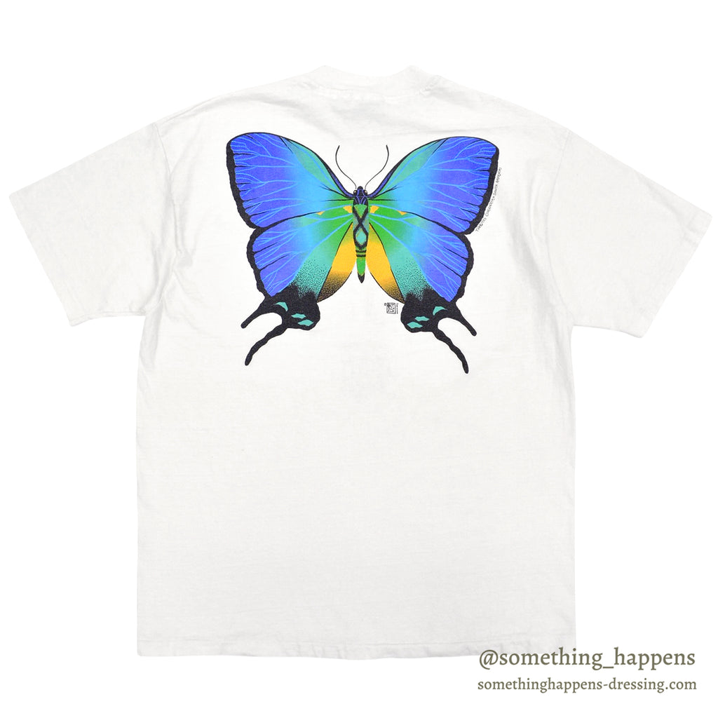 1990's HANES Sunset Moth Artwork T-shirt ... L
