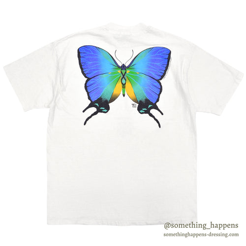 1990s HANES Sunset Moth Artwork T-shirt ... L