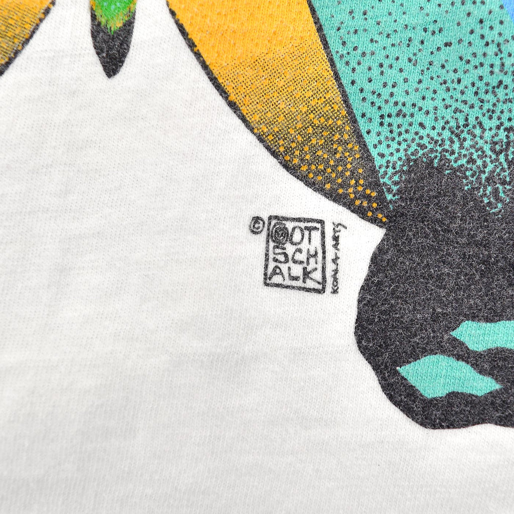1990's HANES Sunset Moth Artwork T-shirt ... L