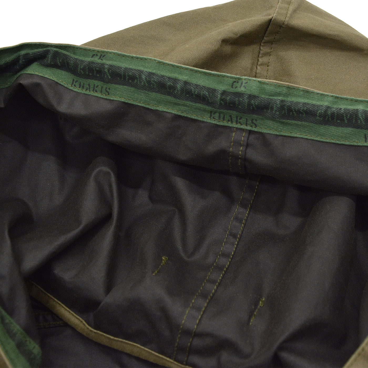 1990's~ CALVIN KLEIN JEANS FOUL WEATHER PARKA / KAHKI ... L