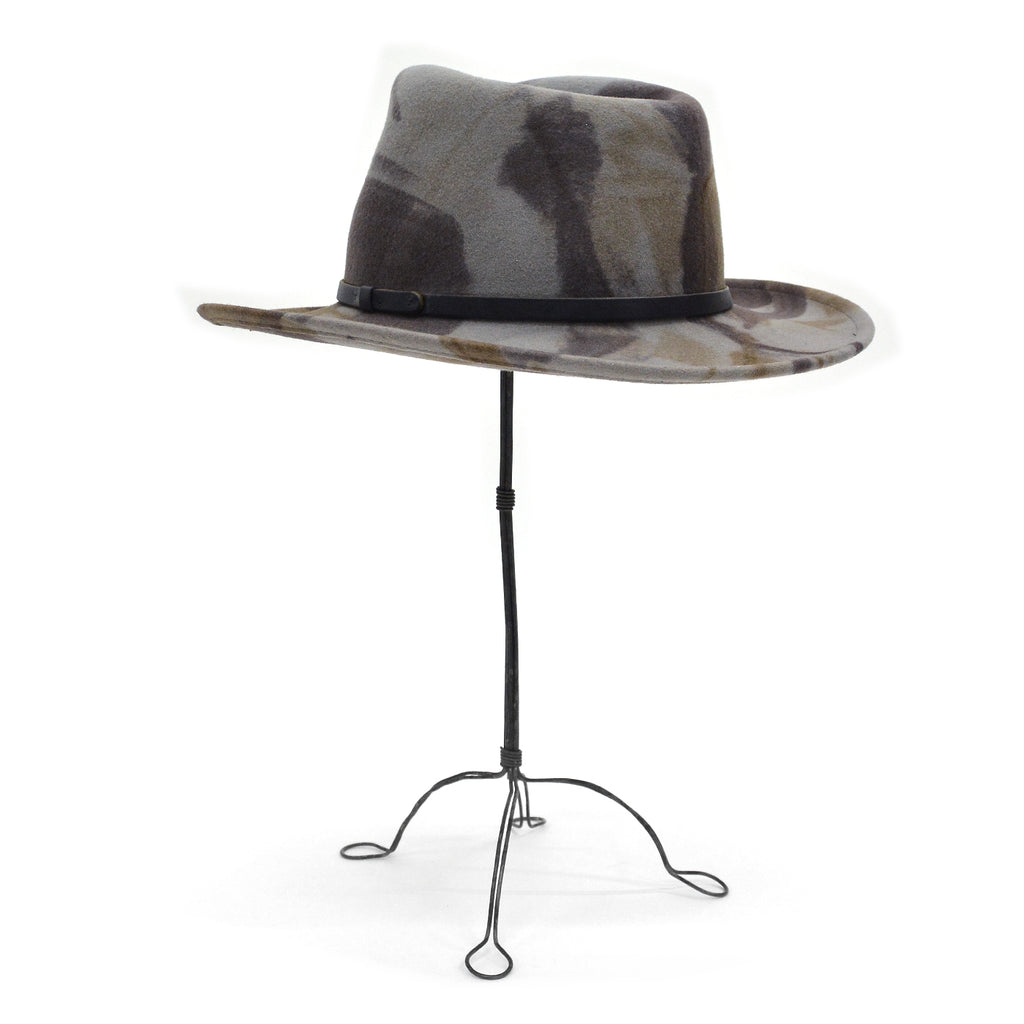 1990's BRONER CAMO LITE FELT WOOL HAT ... L