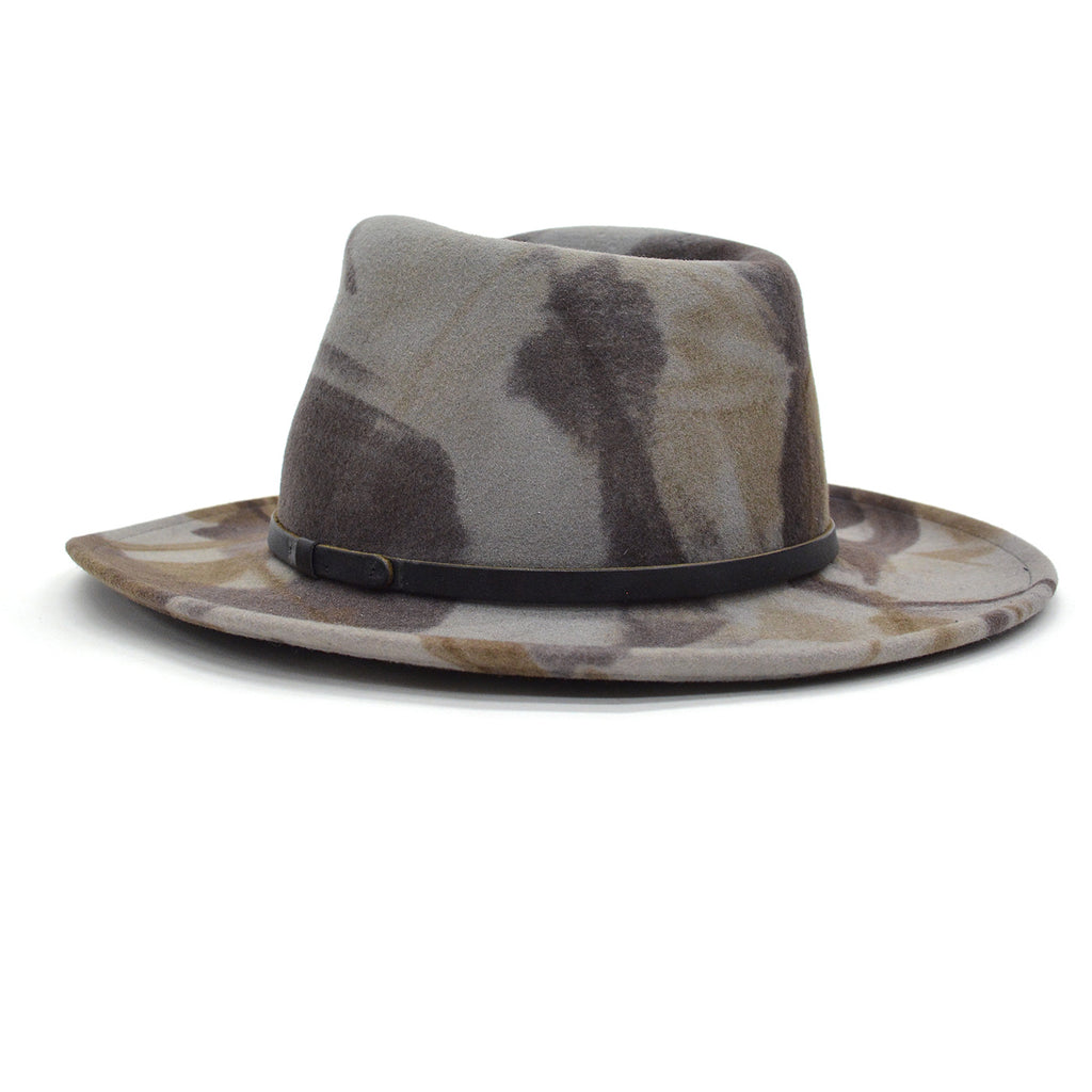 1990's BRONER CAMO LITE FELT WOOL HAT ... L