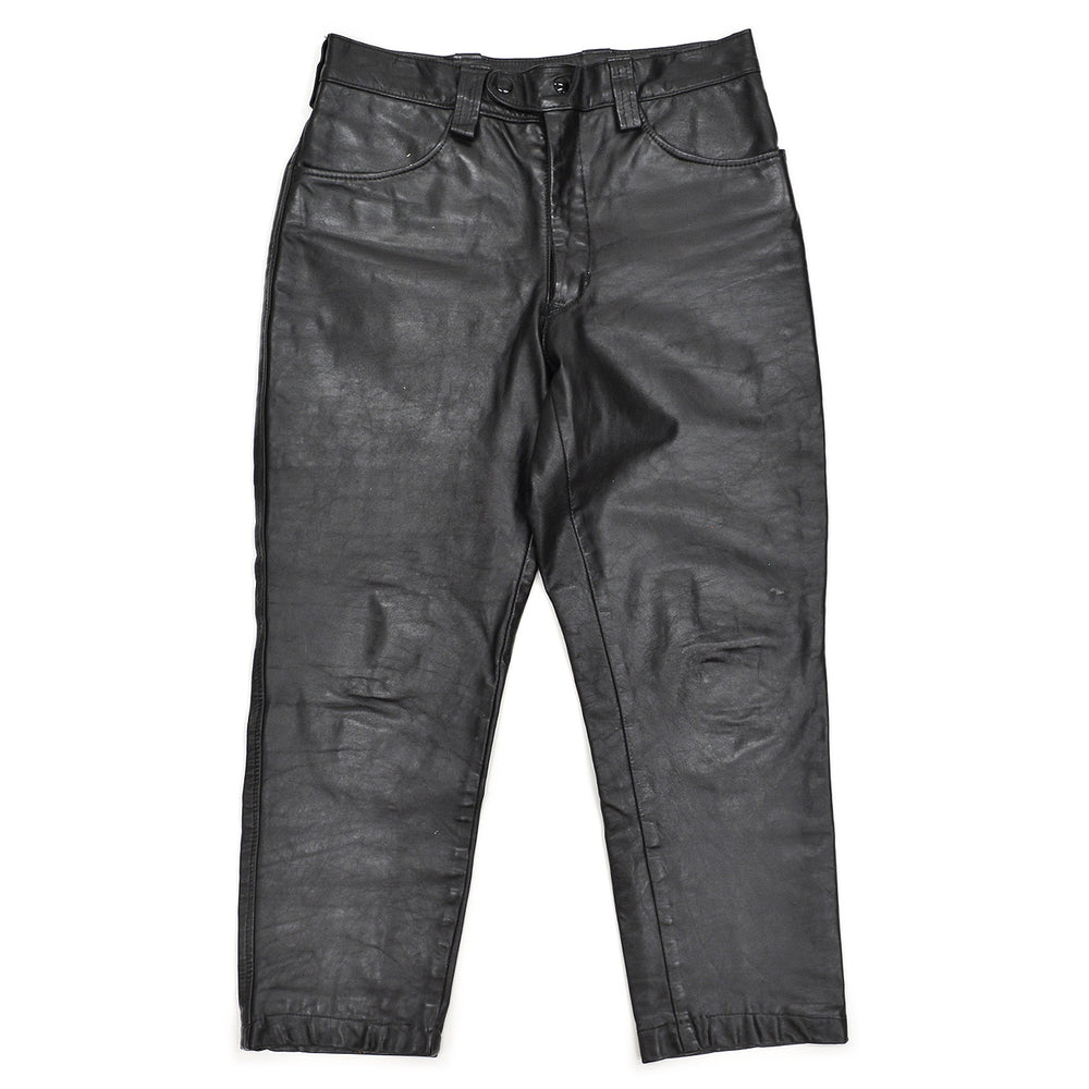 1970's DIJER SPORTSWEAR LEATHER PANTS / MADE IN CANADA ... W34/L27
