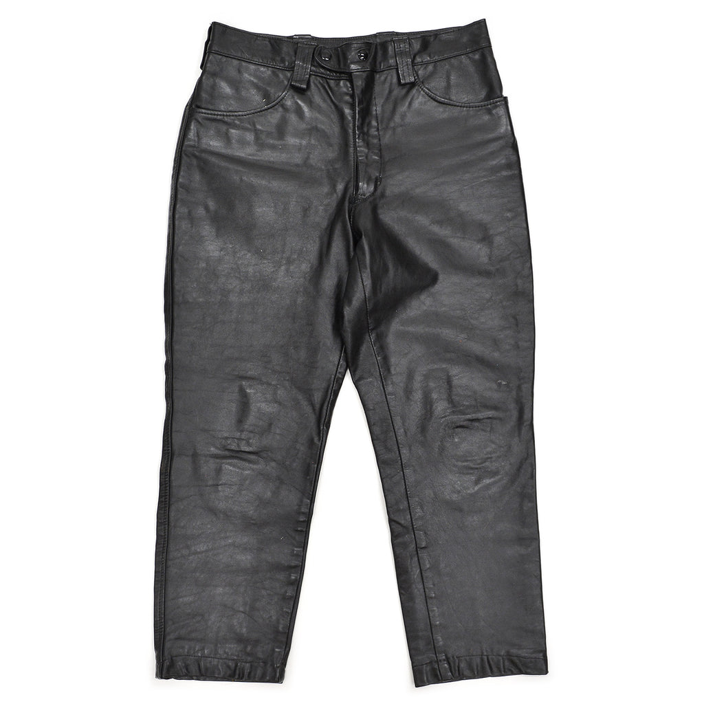 1970's DIJER SPORTSWEAR LEATHER PANTS / MADE IN CANADA ... W34/L27