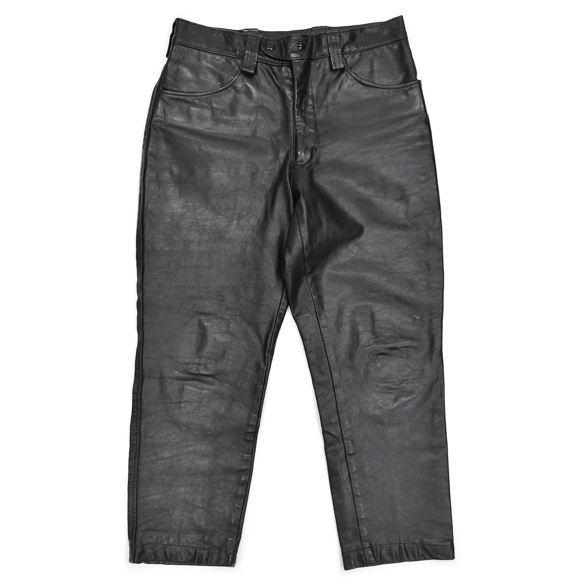 1970's DIJER SPORTSWEAR LEATHER PANTS / MADE IN CANADA ... W34/L27