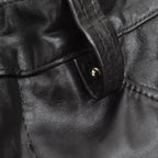 1970's DIJER SPORTSWEAR LEATHER PANTS / MADE IN CANADA ... W34/L27