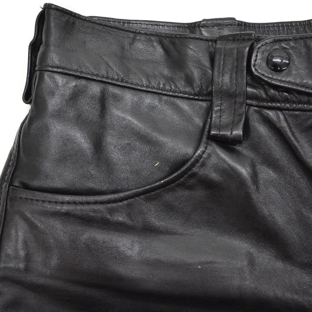 1970's DIJER SPORTSWEAR LEATHER PANTS / MADE IN CANADA ... W34/L27