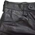 1970's DIJER SPORTSWEAR LEATHER PANTS / MADE IN CANADA ... W34/L27