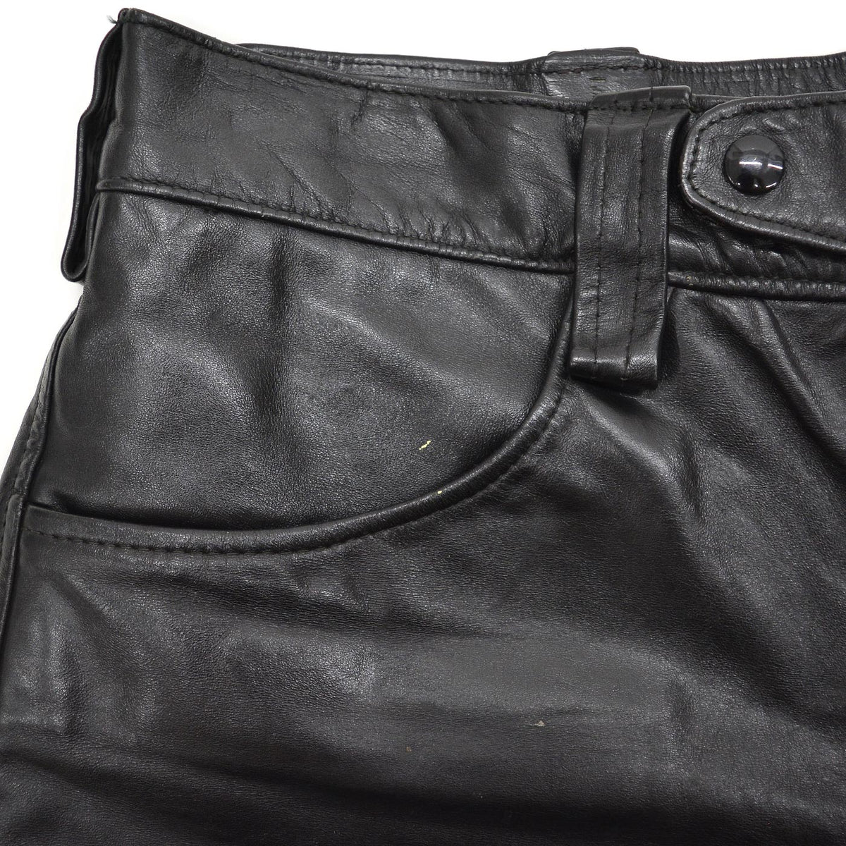 1970's DIJER SPORTSWEAR LEATHER PANTS / MADE IN CANADA ... W34/L27