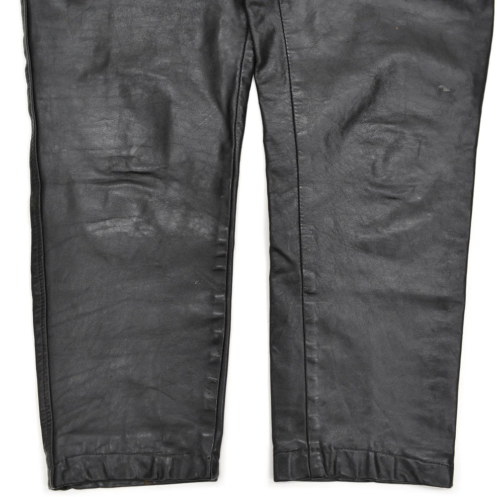1970's DIJER SPORTSWEAR LEATHER PANTS / MADE IN CANADA ... W34/L27