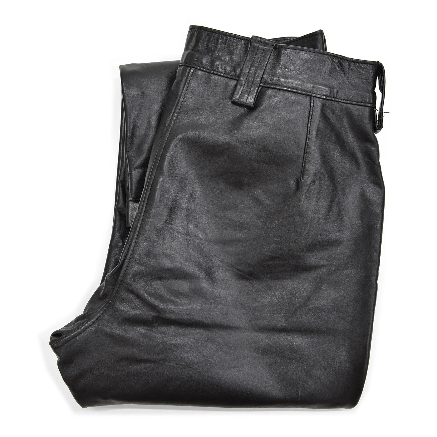 1970's DIJER SPORTSWEAR LEATHER PANTS / MADE IN CANADA ... W34/L27
