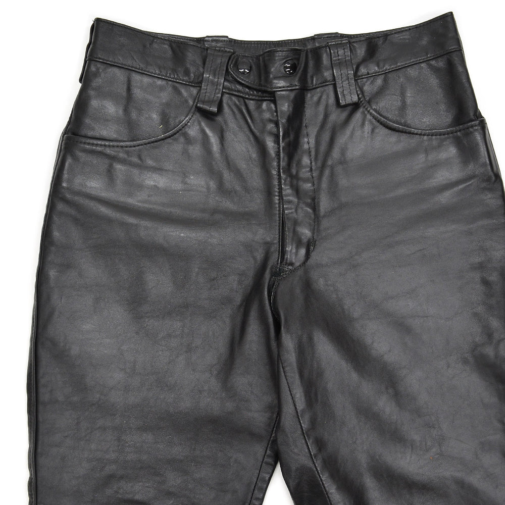1970's DIJER SPORTSWEAR LEATHER PANTS / MADE IN CANADA ... W34/L27