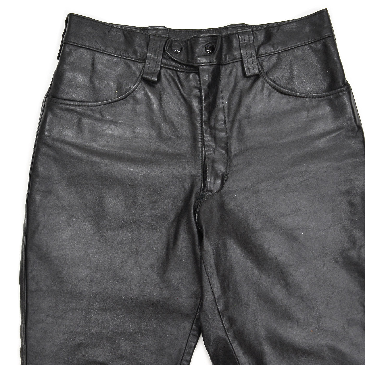 1970's DIJER SPORTSWEAR LEATHER PANTS / MADE IN CANADA ... W34/L27