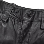 1970's DIJER SPORTSWEAR LEATHER PANTS / MADE IN CANADA ... W34/L27