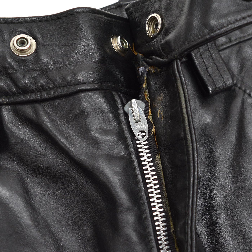 1970's DIJER SPORTSWEAR LEATHER PANTS / MADE IN CANADA ... W34/L27