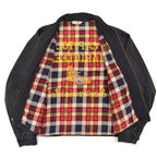 1960's DAN RIVER CAPITOL CHARIOTEERS CAR CLUB JACKET / BLACK ... M