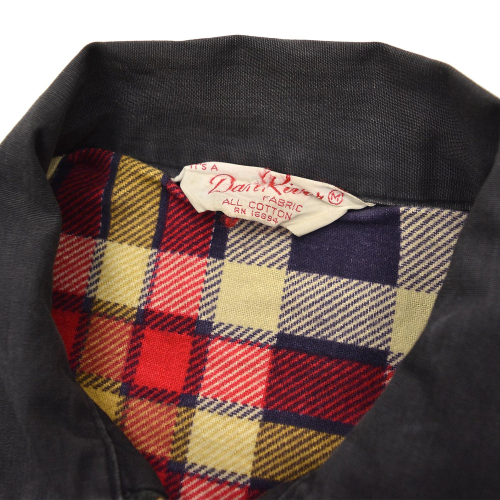 1960's DAN RIVER CAPITOL CHARIOTEERS CAR CLUB JACKET / BLACK ... M