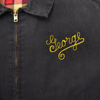 1960's DAN RIVER CAPITOL CHARIOTEERS CAR CLUB JACKET / BLACK ... M