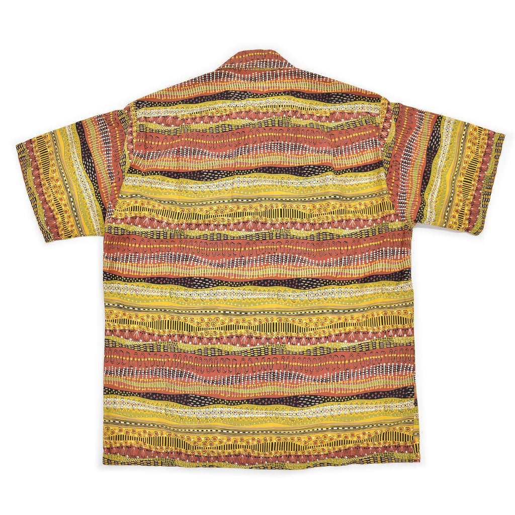 1950's CATALINA EGYPTIENNE PRINT COTTON S/S SHIRT ... M