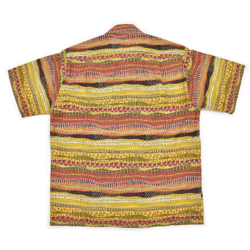 1950's CATALINA EGYPTIENNE PRINT COTTON S/S SHIRT ... M