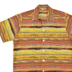 1950's CATALINA EGYPTIENNE PRINT COTTON S/S SHIRT ... M