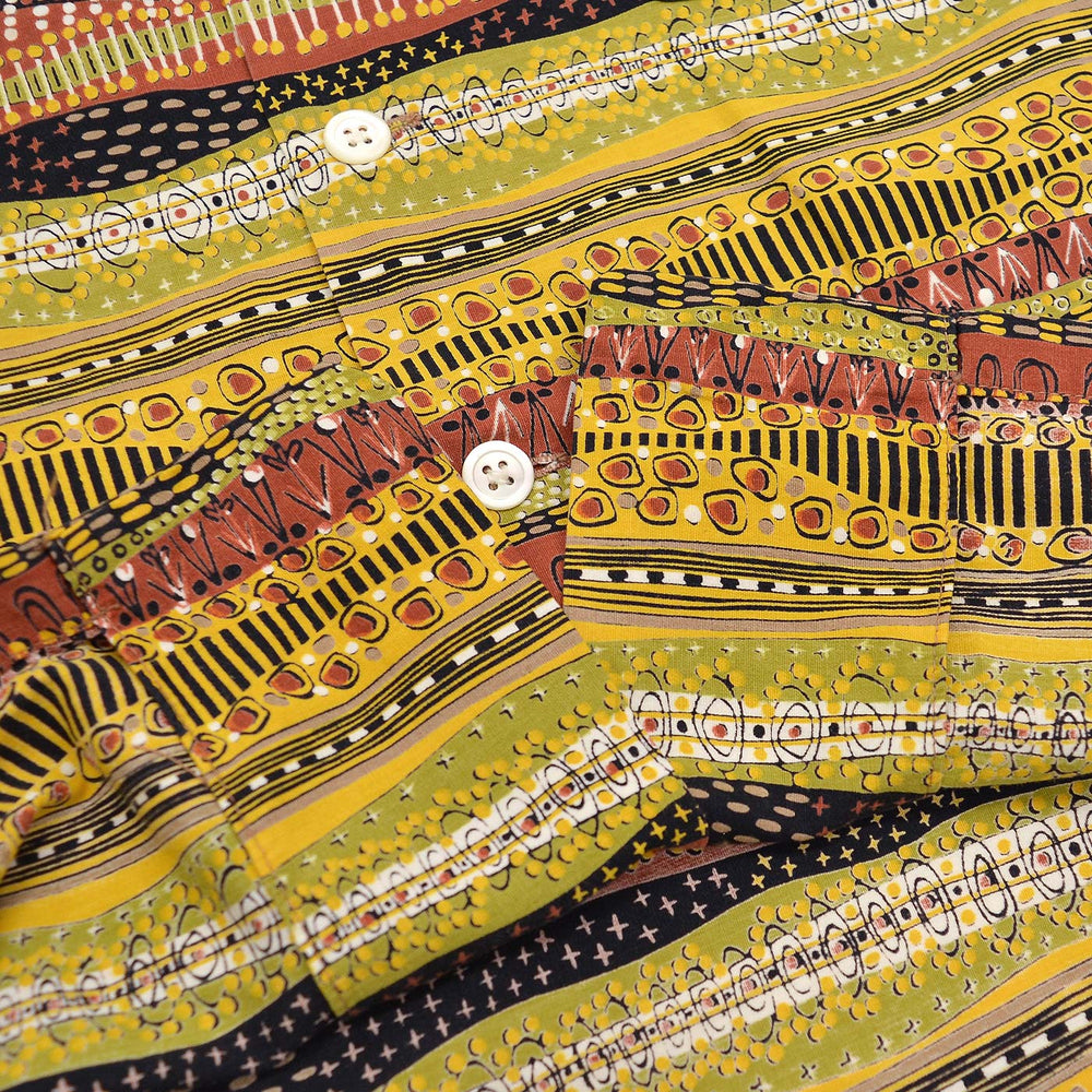 1950's CATALINA EGYPTIENNE PRINT COTTON S/S SHIRT ... M