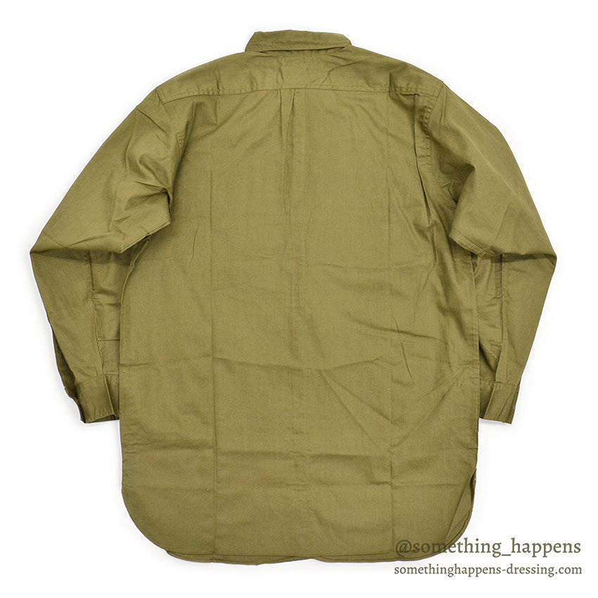 ~1940's DEADSTOCK LOEB'S MECHANIC BRAND COTTON WORK SHIRT / CHIN STRAP ... 15