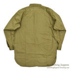 ~1940's DEADSTOCK LOEB'S MECHANIC BRAND COTTON WORK SHIRT / CHIN STRAP ... 15