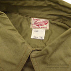 ~1940's DEADSTOCK LOEB'S MECHANIC BRAND COTTON WORK SHIRT / CHIN STRAP ... 15