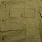 ~1940's DEADSTOCK LOEB'S MECHANIC BRAND COTTON WORK SHIRT / CHIN STRAP ... 15