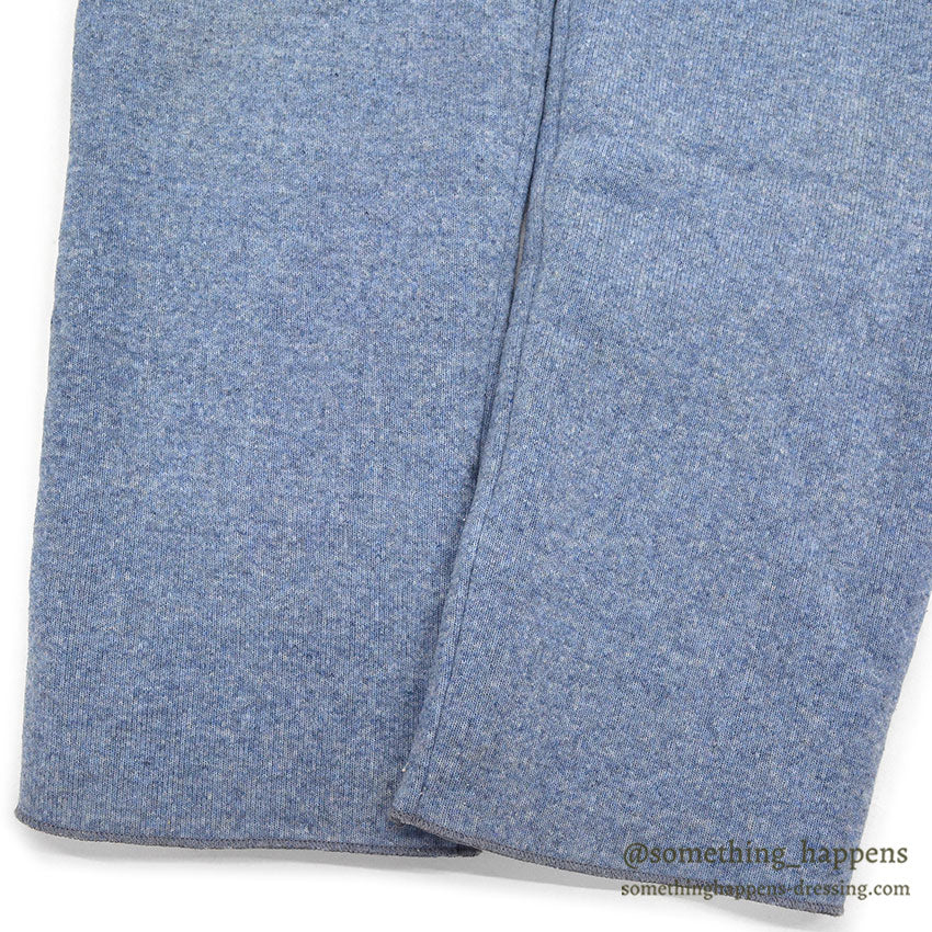 1970's chuck roast LIGHT BLUE PILE PANTS...L