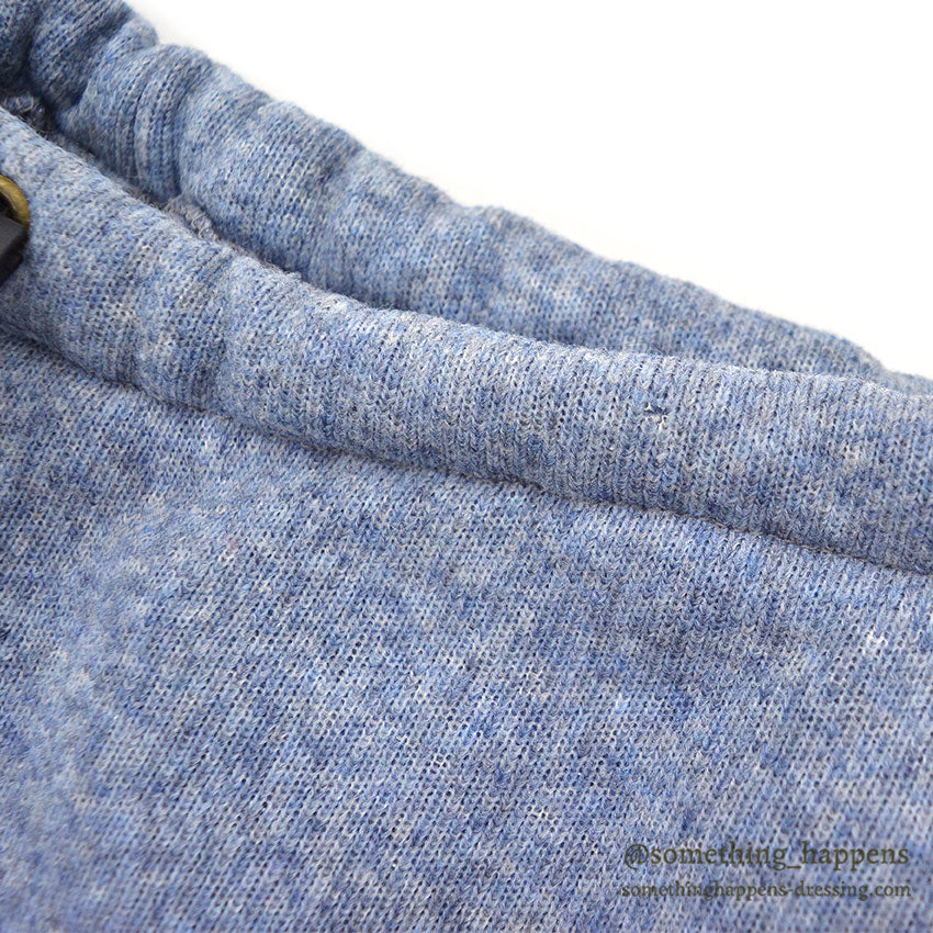 1970's chuck roast LIGHT BLUE PILE PANTS...L