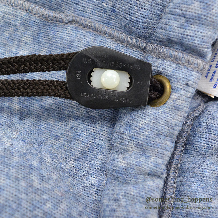 1970's chuck roast LIGHT BLUE PILE PANTS...L