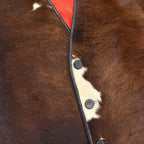 1960's HAIR ON COWHIDE LEATHER FUR VEST...