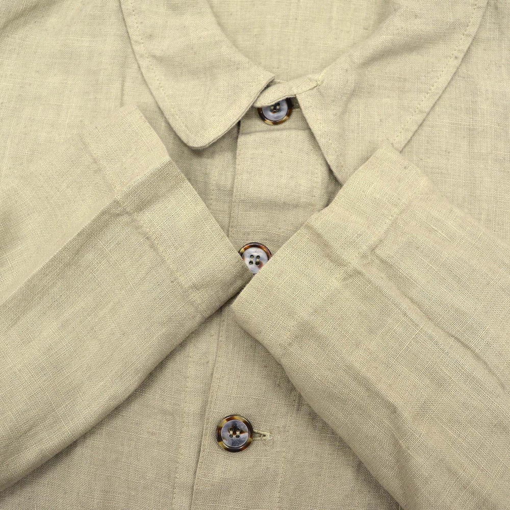 1990's CP SHADES LINEN WORK JACKET / TAN ... L